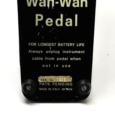 vintage late 60's Vox Clyde McCoy Script Wah-Wah image 3