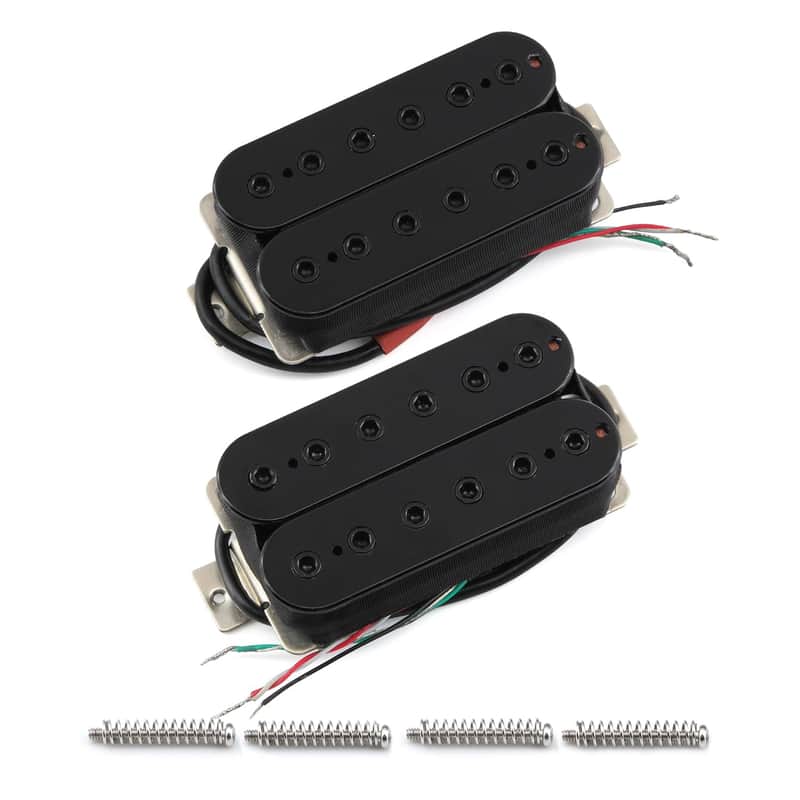 Brand New Neck+Bridge Pickup Set Ceramic Double Coil Humbucker Pickups for Electric Guitar Pickup Replacement-Black image 1