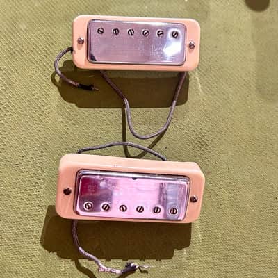 Gibson Vintage Mini Humbucker Set 1969 - 1974 Patent Number Sticker Pickup Set image 1