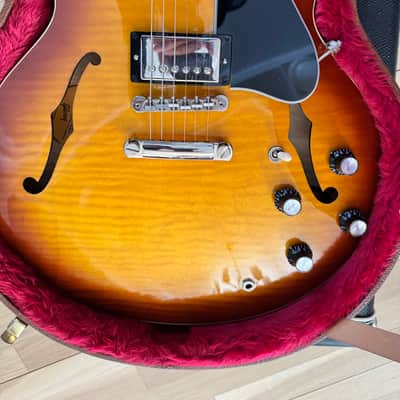 Gibson ES-335 Figured Iced Tea Burst with Block Inlays - Mint image 1