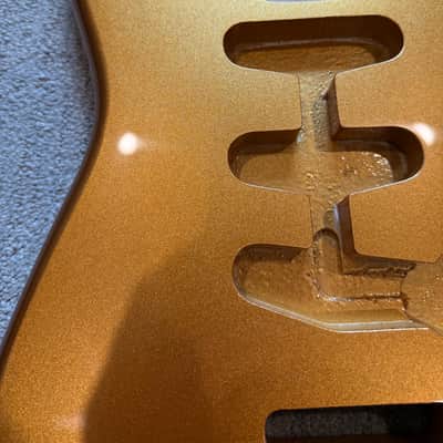 Guitar Anatomy Metallic Gold Stratocaster Replacement Body 2026 - Metallic Gold image 3