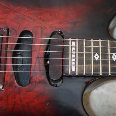 1980's USA Kramer American Stagemaster in DIY transparent red image 11