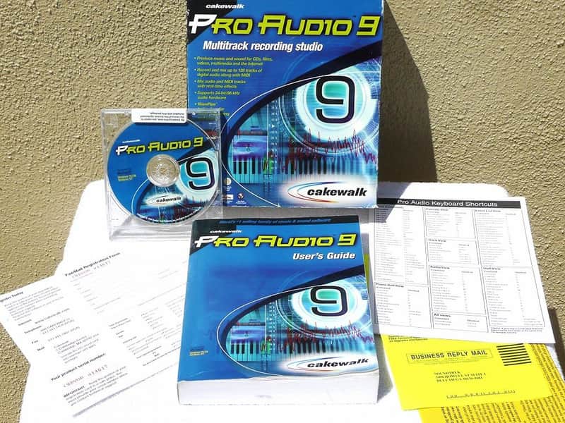 CAKEWALK PRO AUDIO 9 Multi Track Recording Studio Software Package image 1