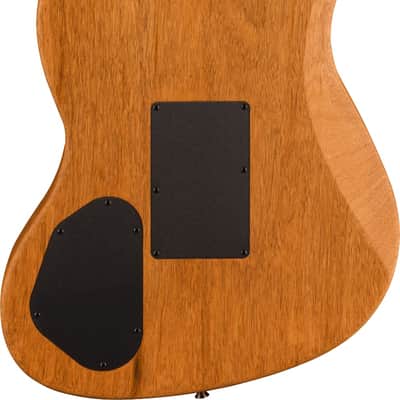 Fender American Acoustasonic Jazzmaster Acoustic Electric Guitar. All-Mahogany, Ebony Fingerboard, Bourbon Burst image 10