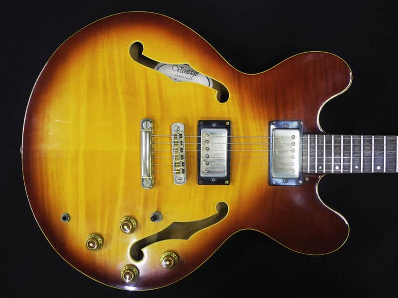1996 Vantage 635TG ES-335 Copy Honeyburst | Reverb