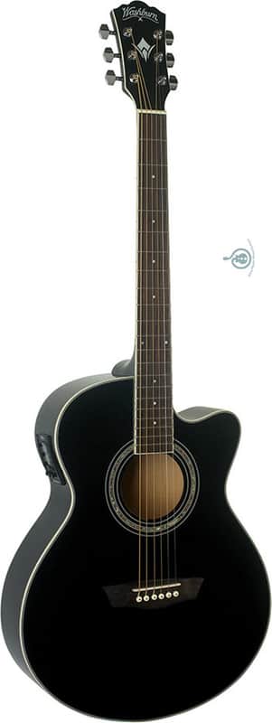 Washburn EA12B Mini Jumbo Acoustic-Electric  w/ Basswood Top, Back & Sides Free Shipping image 1