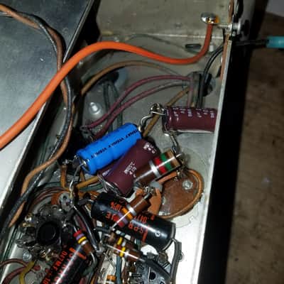 Ampex A-692 Tube Speaker Amplifier Suitcase JBL 8" driver 10 Watt RESTORED 6V6 Push Pull Mono 1965 - Grey image 19