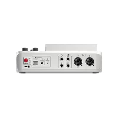 Rode RODECaster Duo Streaming Mixer (White) with StreamEye PDM-3 Podcast Equipment Bundle and microSD Card with Adapter image 3
