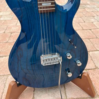 Line 6 Variax 700 - Transparent Blue finish on a carved ash body image 24