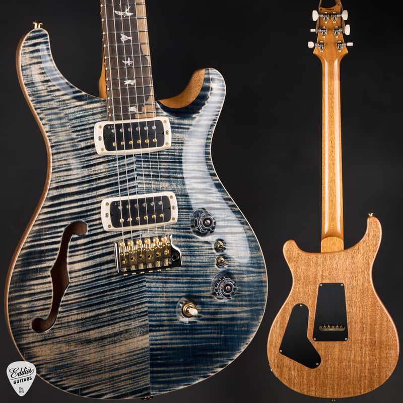 PRS 40th Anniversary Custom 24-08 Semi-Hollow Limited Edition - Faded Whale Blue image 1