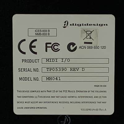Digidesign MH041 Midi I/O Early 2000’s - Blue and black TGHM image 10