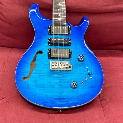 PRS SE Special Semi-Hollow Electric Guitar - Lake Blue w/ Gig Bag image 4
