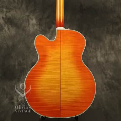 1988 Guild Artist Award in RARE Orange Sunburst w/ flame maple back + sides image 17