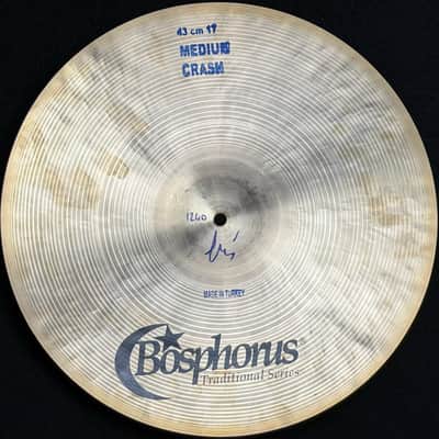 Bosphorus 17" Traditional Series Medium Crash Cymbal - 1240g image 2