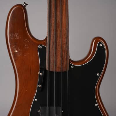1978 Fender Precision Bass - Fretless Rosewood - Walnut / Mocha image 4