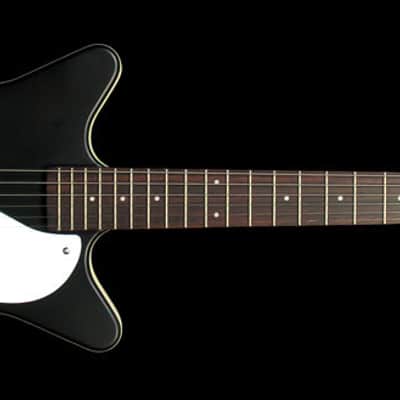 Danelectro The Stock ’59 Semi-hollow body Electric Guitar Black w/Lipstick pickups image 4