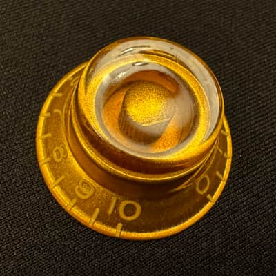 Gibson OEM Custom Shop PREMIUM Correct Vintage Spec Butyrate Knobs Light Aged Les Paul 1959 Reissue Embossed Top Hat Knobs Relic Set of 4 image 3