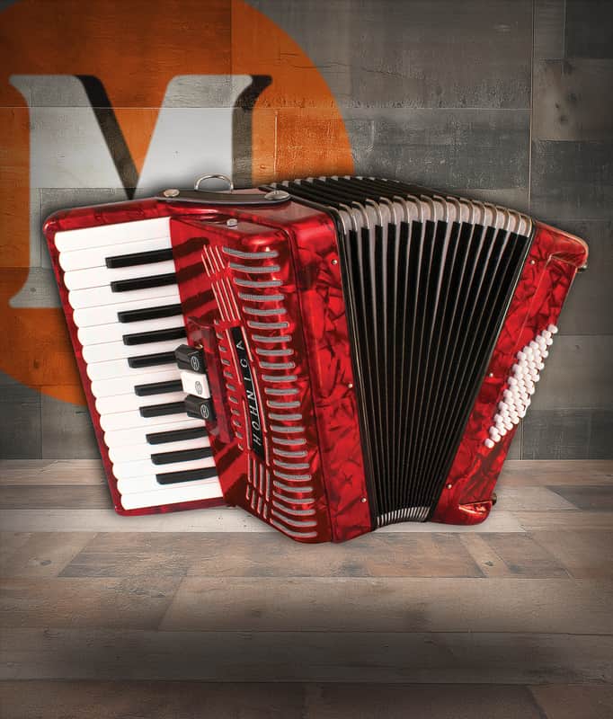 Hohnica 48-Bass Entry-Level Piano Accordion - Pearl Red (1304-RED) image 1