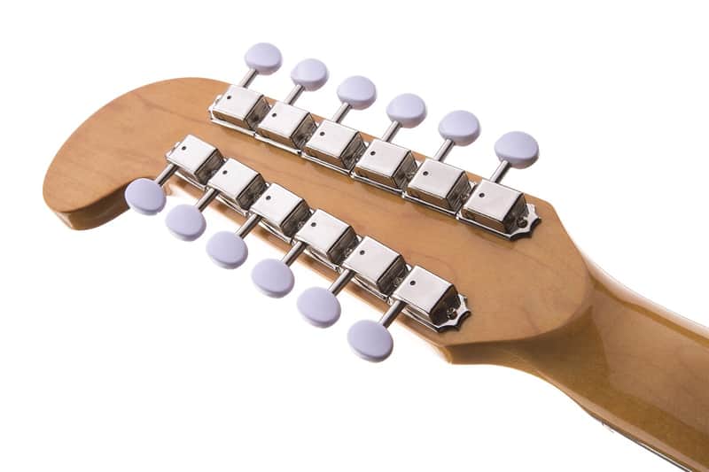 Fender Villager SCE 12-String Solid Spruce/Mahogany Cutaway Dreadnought w/ Electronics Natural image 8