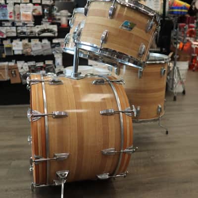 Vintage Mid-70s Ludwig Butcher Block 4-Piece Shell Pack 12/13/16/22 image 5