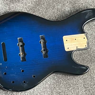 G&L Tribute MJ-4 bass body ash blueburst image 1