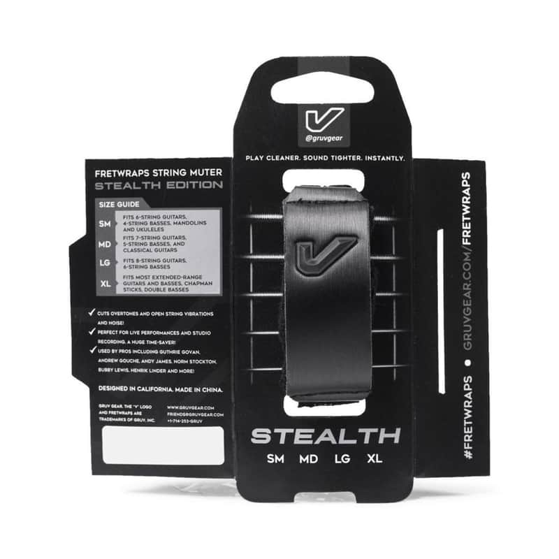 Gruv Gear Medium FretWraps Stealth Edition - Black image 1