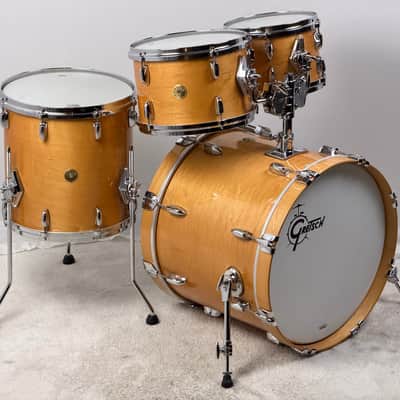Gretsch 20/10/12/14” USA Custom Drum Set - Gloss Classic Maple image 6