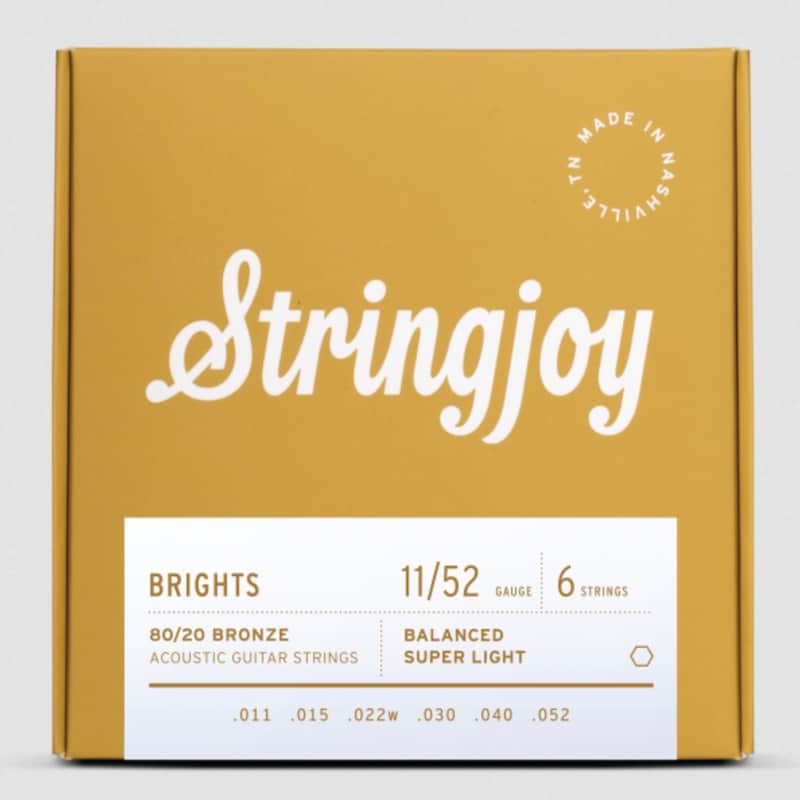 Stringjoy Brights  Super Light Gauge 11-52 80/20 Bronze image 1