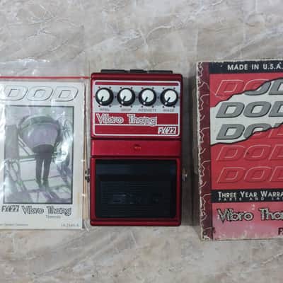 DOD Vibrothang FX22 [NOS - New Old Stock, Complete with Box & Manual] 1st edition 1990 - Metallic Candy Red image 5