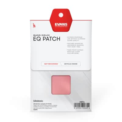 Evans EQ Patch EQPC1 BassDrum Patch, for Single Pedal - Accessory for Drumhead image 3