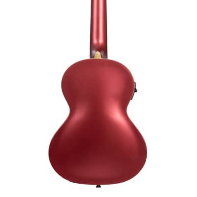 Kala KA-JTE Archtop Acoustic-Electric Tenor Ukulele, Chicago Red image 3