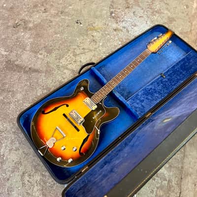 Burns Baldwin Model 712 XII 1966 - Sunburst 12 string electric guitar original vintage UK image 6