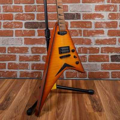 Jackson USA Custom Shop RR1 HS TOM Rhoads Flame Maple Slab Top Amber Lager Burst 2025 w/OHSC image 3