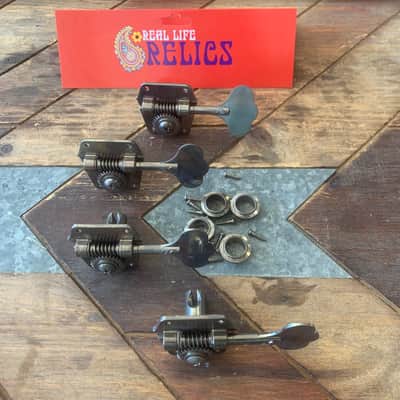 Real Life Relics Gotoh Aged Res-O-Lite Reverse Wind 4 inline P & J Bass® Tuners GBR640    [BA8]