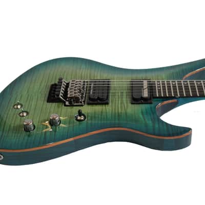 Schecter Blackjack SLS Avenger FR S (Sustainiac) in Aqua Burst image 6