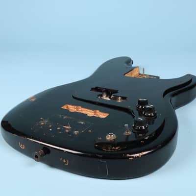 Black P Bass Body Unknown Maker Plywood image 2