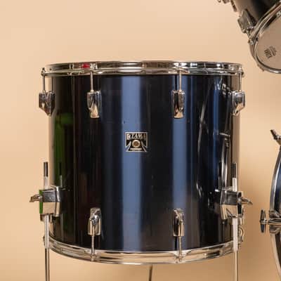 1970s Tama Imperialstar Mars 5LX Midnight Blue Drum Set image 2
