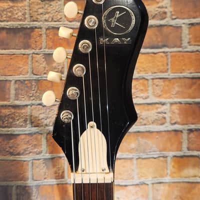 Vintage 1960s Kay Vanguard II Double Pickup Redburst - New Strings!! image 2