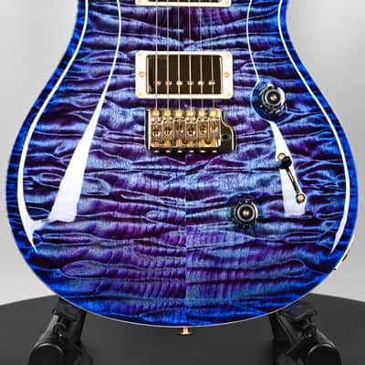 PRS Custom 24 Wood Library w/ 10-Top, Brazilian Rosewood, & 58/15 LT Pickups- Violet Blue Burst 2026 (0423892) image 12