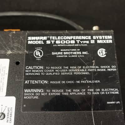 Shure ST6008 Type 2 - 8 Channel Mic Mixer image 5