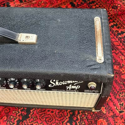 1963 Blackface Fender Showman Guitar Amp Head image 5