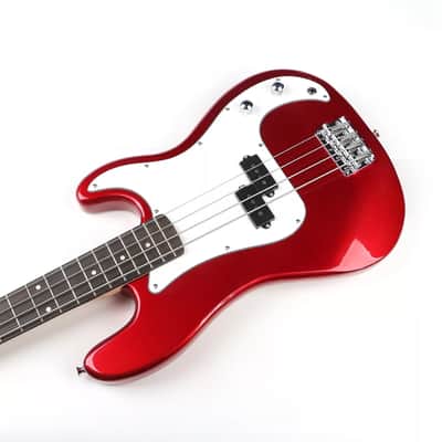 Atkins APB1 Bass Guitar (P-Bass Design) 2022 Red image 2