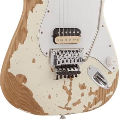Charvel Henrik Danhage Limited Edition Signature Pro-Mod So-Cal Style 1 Electric Guitar. HS FR M, Maple Fingerboard, White Relic image 5