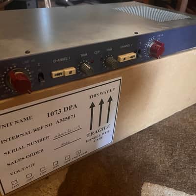 AMS Neve 1073DPA Dual Channel Mic Preamp 2010s - Blue image 3