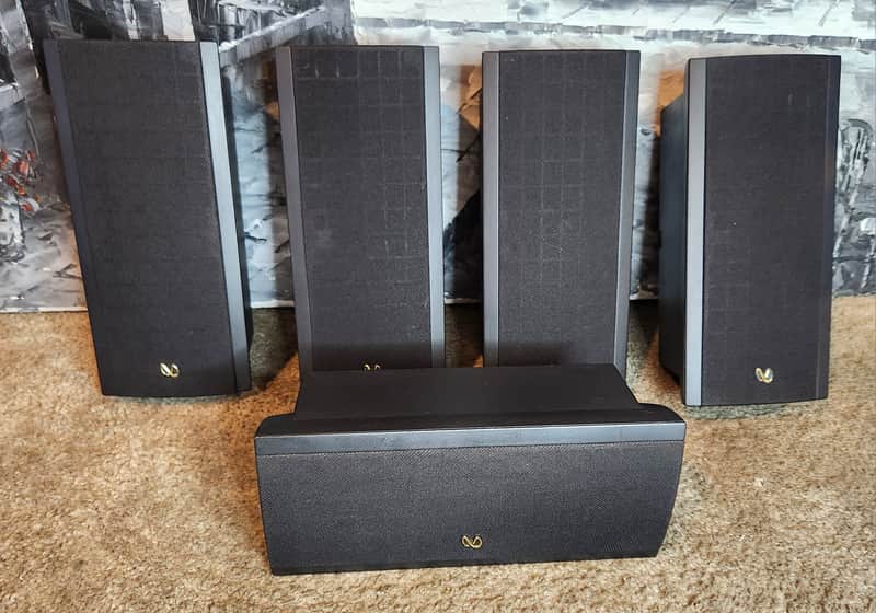 Immagine Infinity Infinity L-MPS satellite speakers (4) + center Minuette 90s - Black - 1