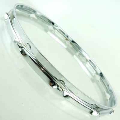 Ludwig 15"80s 12-Lug 1.6mm Batter Marching Snare Drum Rim/Hoop Triple Flange USA image 2