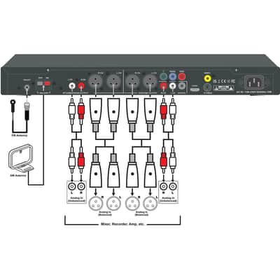 CAD Audio Rack mountable Media Player with DVD/CD, USB AM/FM and Bluetooth (ASTATIC-MP200-U) image 3
