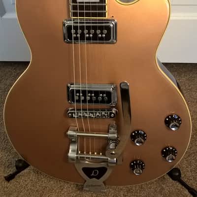 Guild DeArmond M-77T -- Near-Mint; 2001; Solar Bronze; Made in Korea; USA 2K Pickups; All-Original image 2