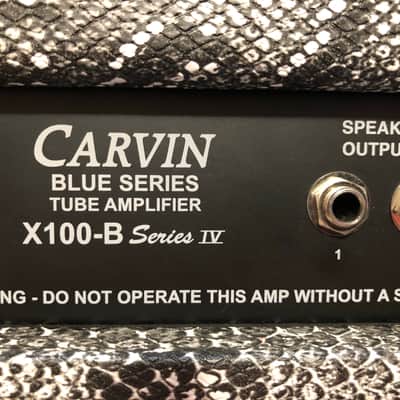 Carvin X100B Series 4 Python tolex tube amp head image 5