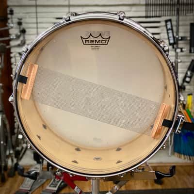 Pearl 6.5x14 Masters Custom Maple Snare Drum - Wine Red - 1990s image 8